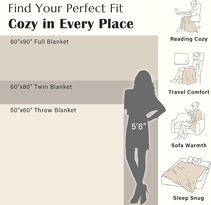 jinchan Boho Floral 100% Cotton Blanket 4-Layer Throw Blanket with Tassel Grey and White Flower Butterfly Soft Luxury Rustic Farmhouse Decor Blanket for Couch Bed 60x80 inch All Season Gift for Women-Ruum Studio Home
