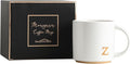 COLLECTIVE HOME - Monogram Ceramic Mugs, 15 oz Golden Initial Coffee Cups, Elegant Alphabet Tea Mugs, Elegant Personalized Mug with Gift Box, Luxurious Cups for Office and Home (z)-Ruum Studio Home