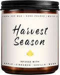 Fall Candle - Harvest Season Scented Candle, Fall Soy Candles for Home Decor, 7 oz Natural Soy Wax – Long-Lasting Autumn Candles, Aromatherapy Gift for Women & Thanksgiving, 7oz-Ruum Studio Home