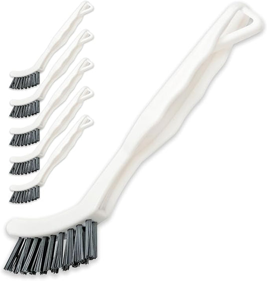 6-Pack Grout Cleaner Brush Scrub Set - Stiff Bristle Scrubbing & Detail Cleaning Brushes for Household Use on Bathtub, Shower, Kitchen, Tile Floors, Sink, Grooves, Window Tracks, Drains-Ruum Studio Home