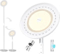 TROND Floor Lamp, 5000LM Super Bright Sky LED Modern Torchiere Standing Lamp, 3000K Warm White with 5-Level Dimmable, 71 in Tall Pole Light, 30-Minute Timer, Modular Rod, Wall Switch Compatible-Ruum Studio Home