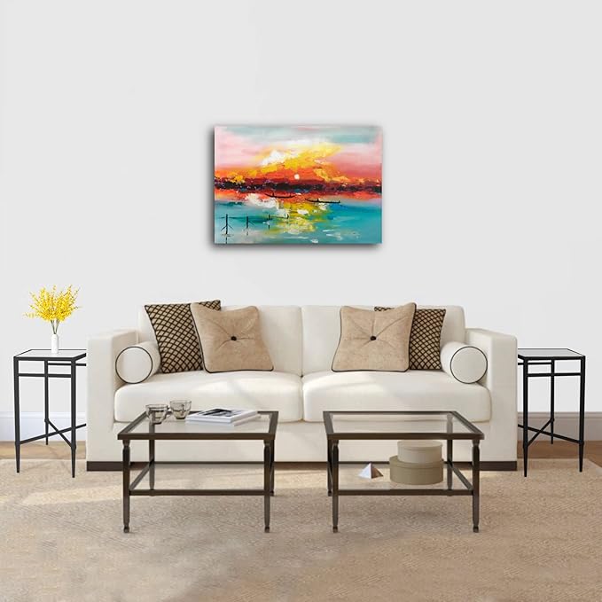 Black End Table, Rectangle Side Table with Mirrored Top, Modern Metal End Table, Small Narrow Side Table for Living Room, Balcony, 22" L x 12.4" W x 24" D-Ruum Studio Home