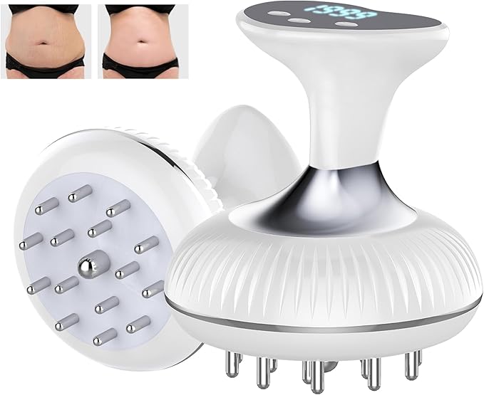 Lymphatic Drainage Massager, Electric Anti Cellulite Massage Tool, Helps Reduce Stretch Marks & Cellulite for Legs & Arms & Belly, Body Sculpting Machine with Microcurrent, Light, Heat & Vibration-Ruum Studio Home