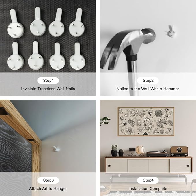 Vintage Food and Drink Framed Canvas Wall Art Set,Retro Sketch Pizza Cheers Wall Decor,Thanksgiving Dinner Turkey Artwork,Black and white Art Prints for Kitchen,Dining Room,Gatherings Decor-20"x40"-Ruum Studio Home