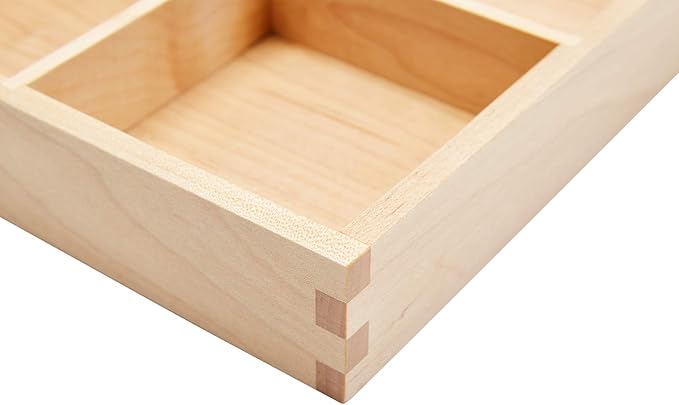 pandapark Wood Organizer Tray,Black Walnut,Desk & Drawer Storage Box (Maple Master)-Ruum Studio Home