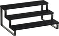 Giikin 3 Tier Spice Rack, Cabinet Organizer Shelf, Wooden Spice Rack for Countertop, Kitchen Counter Storage Shelves Cupcake Stand Holder Display Stand, Black-Ruum Studio Home