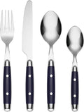 Cambridge Silversmiths, Blue, Jubilee Flatware, Service for 4, 16 Piece Set, Dorm Room Essentials, First Apartment-Ruum Studio Home