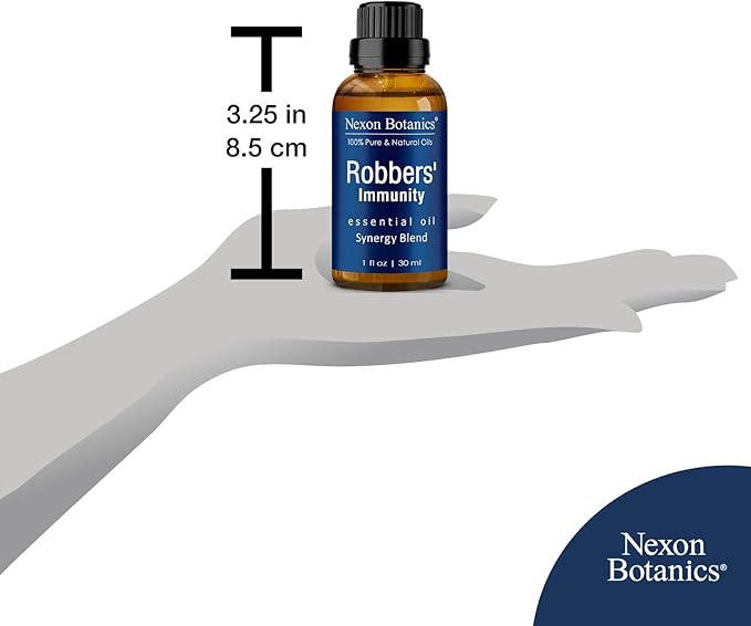 Robbers' Immunity Essential Oil Blend 30 ml - Immune Boost Aromatherapy for Diffusers - Natural Shield Against Impurities - Nexon Botanics-Ruum Studio Home