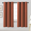 H.VERSAILTEX Blackout Curtains for Bedroom Thermal Insulated Room Darkening Living Room Curtains 72 Inch Long Grommet Privacy Protection Window Curtain Panels/Drapes for Nursery,2 Panels,Orange-Ruum Studio Home