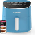 Nuwave Brio Plus Air Fryer 8 Qt, New & Improved, PFAS-FREE, 7 Digital One-Touch Cook Functions that AIR FRY, BAKE, ROAST, DEHYDRATE, TOAST, REHEAT, PREHEAT, 150 Presets, 50°F~400°F (Cozy Blue)-Ruum Studio Home