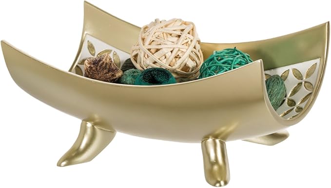 Creative Scents Schonwerk Diamond Lattice Decorative Bowl Table Centerpiece - Home Decor for Living Room, Centerpieces Table Decorations for Dining Room and Coffee Table-Ruum Studio Home