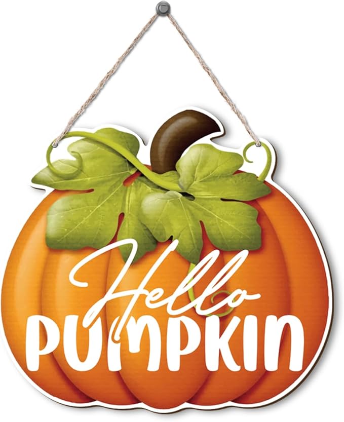 Fall Home Decor, Fall Door Decorations, Pumpkin Wall Decor, Front Door Hanging, Harvest Thanksgiving Farmhouse Porch, Indoor And Outdoor Home Decorations, Housewarming Gift-Ruum Studio Home