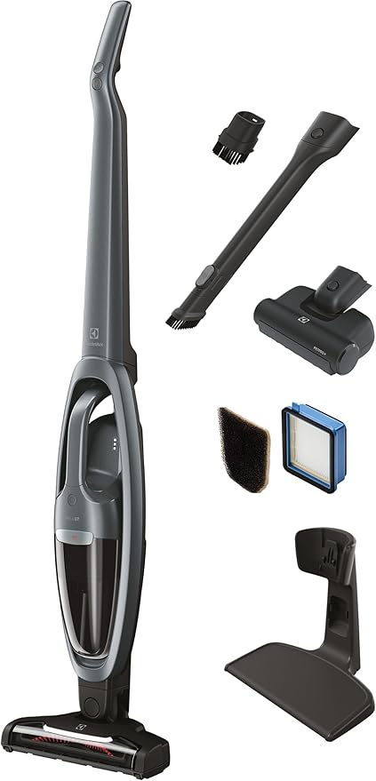 Electrolux WellQ7 Pet Cordless 2-in-1 Vacuum Cleaner with Motorized PetPro+ Nozzle for Easy Pet Hair Removal, 50-Minute Run Time, 2 Power Modes, Shale Gray-Ruum Studio Home
