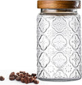 32oz Vintage Glass Jar With Lid, Glass Storage Containers, Airtight Kitchen Storage Containers For Sugar, Coffee, Tea, Spice, Flour, Candy Cookie, Pasta, Cereal, Cute Decorative Jars-Ruum Studio Home