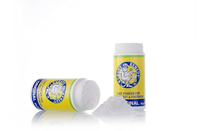Gran's Remedy Shoe Deodorizer and Foot Powder for Smelly Feet - Effective Shoe Odor Eliminator in Travel Size - Absorbs Sweat and Moisture for Shoes and Feet - Unscented-Ruum Studio Home