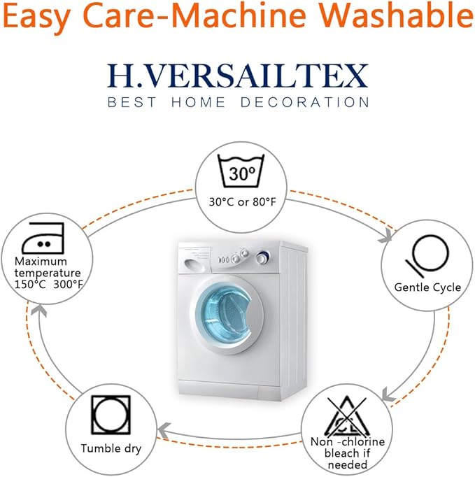 H.VERSAILTEX Super Stretch Individual Seat Cushion Covers Sofa Covers Couch Cushion Cover Slipcover Sets Thick Jacquard Textured Twill Fabric (3 Piece Sofa Cushion Covers, Grey)-Ruum Studio Home