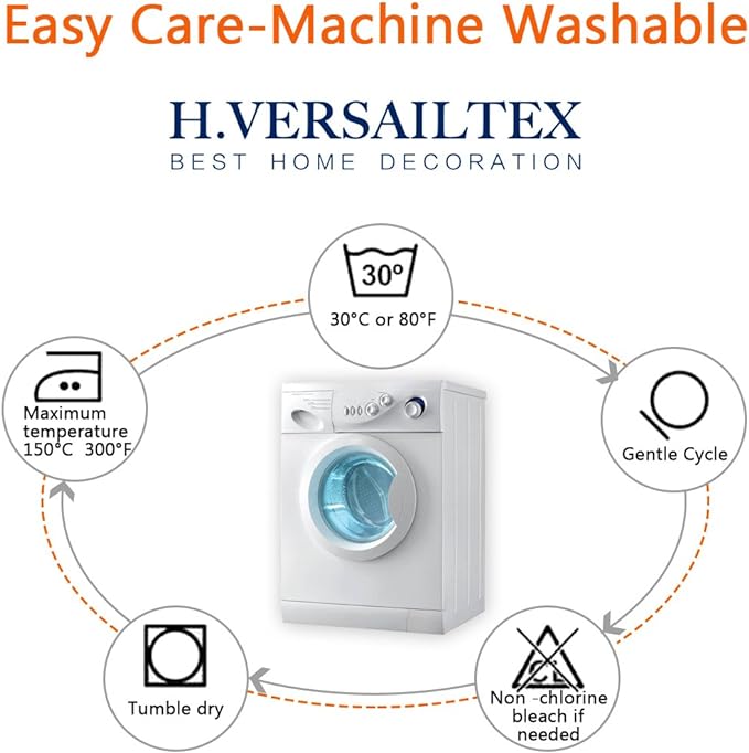 H.VERSAILTEX Super Stretch Stylish Cushions Covers/Furniture Cover Spandex Jacquard Small Checked Pattern Super Soft Slipcover Washable Individual-Ruum Studio Home