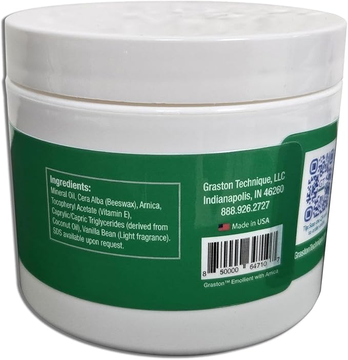 Graston Technique Arnica Soft Tissue Emollient - 4oz Jar Pro-Grade Therapy Cream for IASTM, Massage, Relief and Recovery, 6-Pack-Ruum Studio Home