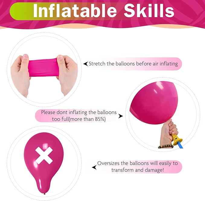 Tropical Balloons 12 Inch Summer Hawaiian Hot Pink Orange Teal Yellow Green Colorful Latex Party Balloon Multicolor for Luau Pool Aloha Beach Birthday Baby Shower Wedding Party Decoration-Ruum Studio Home