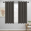 Easy-Going Blackout Curtains for Bedroom, Solid Thermal Insulated Grommet and Noise Reduction Window Drapes, Room Darkening Curtains for Living Room, 2 Panels (52x46 in,Taupe)-Ruum Studio Home