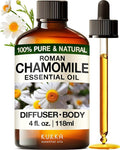 KUKKA Roman Chamomile Essential Oil for Tranquil Retreats and Peaceful Relaxation - Roman Chamomile Essential Oil 4 Oz - Soothing, Comforting and Calming - 100% Authentically Sourced Premium Oils-Ruum Studio Home