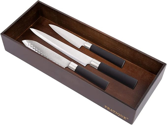 Bamboo Drawer Organizer - Kitchen Utensil Organizer Silverware Tray Cutlery Holder，Office Desk Supplies and Accessories,15 * 5.9 * 2.6,Nut-brown-Ruum Studio Home