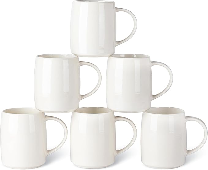 GBHOME Large Coffee Mugs Set of 6, 18oz Handmade Ceramic Coffee Mugs Set with Gradient color for Latte/Tea/Beer/Hot Cocoa, Dishwasher & Microwave Safe-Ruum Studio Home