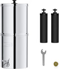 Waterdrop Gravity-fed Water Filter System, Reduces Lead and up to 99% of Chlorine, NSF/ANSI 42&372 Standard, with 2 Black Carbon Filters and Metal Spigot, King Tank Series, WD-TK-A-Ruum Studio Home