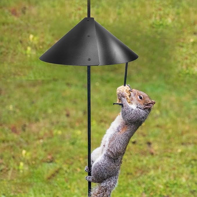 2 Pack Squirrel Baffle for Bird Feeder Pole，Keeps Squirrels Away from Bird Feeder Rods, (19 inch)-Ruum Studio Home