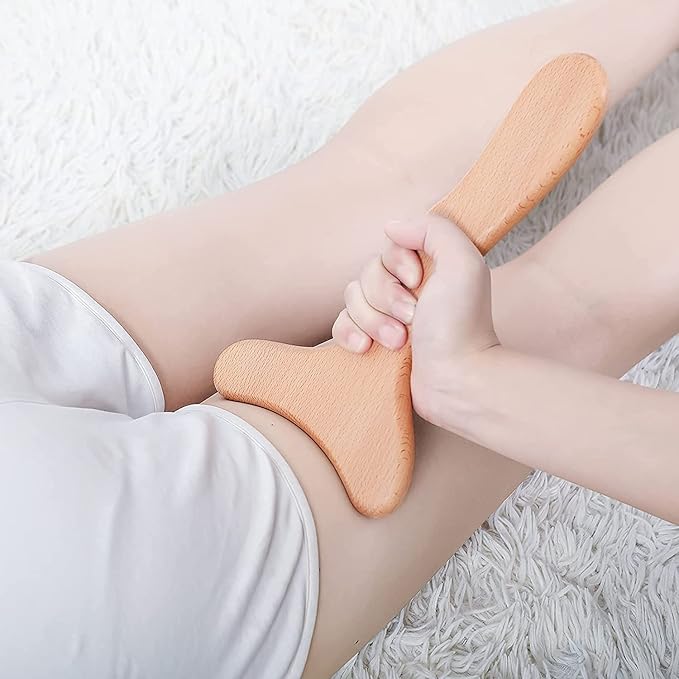 Wood Therapy Massage Tool Wooden Lymphatic Drainage Massager Body Sculpting Tools for Maderoterapy,Gua Sha,Muscle Release-11 * 6inches-Ruum Studio Home