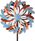 Viveta Wind Spinner for Yard and Garden, Metal Windmill Spinning Kinetic Wind Spinners for Outside Yard Patio Lawn Decor 13”D*57.5“H-Ruum Studio Home