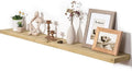 Fun Memories Floating Shelves for Wall Decor, 55"x8" Rustic Reclaimed Wood Shelves, Heavy-Duty Wall Mounted Shelves with Invisible Brackets for Living Room, Bedroom, Kitchen, Natural Finish-Ruum Studio Home