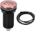 RQYEKDO Garbage Disposal Air Switch Kitchen Sink Top Long Stainless Steel Brushed Nickel Long 2.5" for Food and Waste Disposal On/Off Air Button Parts Copper…-Ruum Studio Home