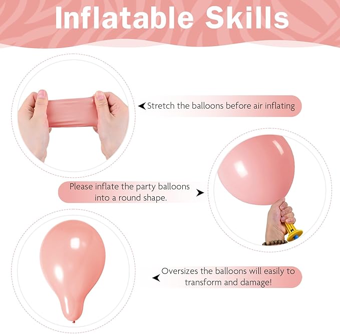 Dusty Pink Balloons 12 Inch Blush Pastel Light Baby Pink and White Latex Party Balloon with Clear Balloons for Women Girls Boho Birthday Wedding Baby Bridal Shower Anniversary Party Decoration-Ruum Studio Home