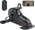 Sunny Health & Fitness Dual Function Under Desk Pedal Exerciser, Portable Indoor Cardio Mini Bike at Home, Arm/Leg Cycle for Seniors, Optional Magnetic, Motorized & Free SunnyFit App Bluetooth Connect-Ruum Studio Home