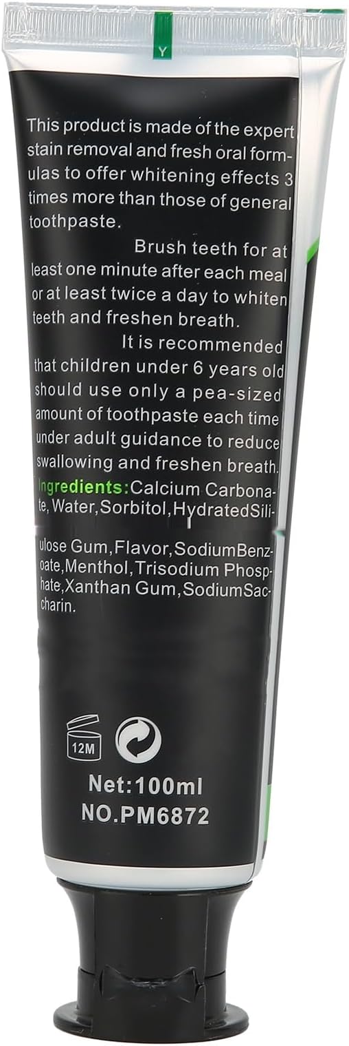 ZJchao Bamboo Charcoal Toothpaste, Activated Charcoal Coconut Oil Toothpaste for Teeth Whitening-Ruum Studio Home