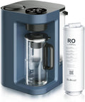 Bluevua RO100ROPOT-Lite(UV) Countertop Reverse Osmosis Water Filter System, 7-Stage Purification with UV and Remineralization, 3:1 Pure to Drain, Portable Water Purifier (Blue)-Ruum Studio Home