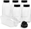 ROYALHOUSE 6 PACK 32 Oz with Black Cap, Plastic Spice Jars Bottles Containers, Perfect for Storing Spice, Herbs and Powders, Lined Cap, Safe Plastic, PET, BPA free, Made in the USA-Ruum Studio Home