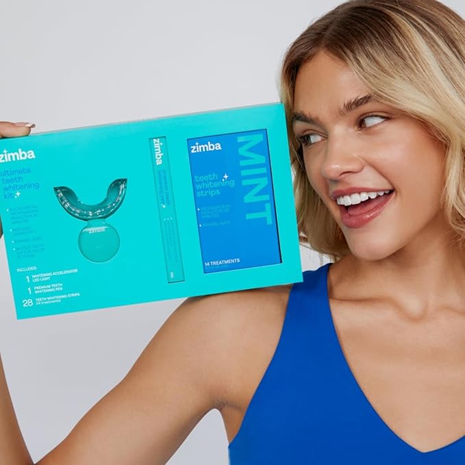 New Zimba Ultimate Whitening Kit | Cordless LED Accelerator Light, Whitening Strips, and Whitenig Pen-Ruum Studio Home
