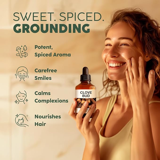Kukka Clove Oil for Teeth and Gums - 4 Fl Oz - 100% Pure Natural Clove Essential Oil - Steam distilled from Flower Buds for Potency - Perfect Solution for Oral Care, Hair, Diffuser & Soap Making Scent-Ruum Studio Home
