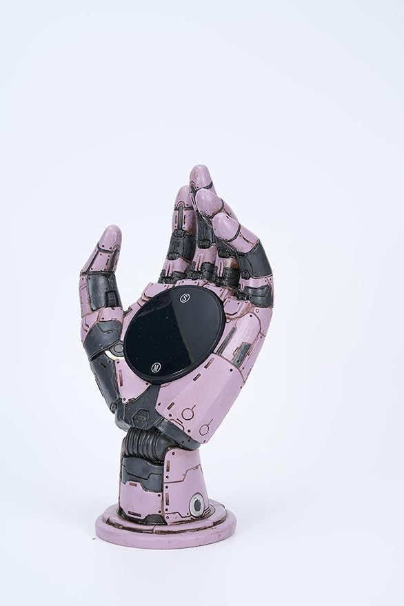 Cyberpunk Mechanical Hand Digital Alarm Clock, Steampunk Resin Statue, Desk Decor-Ruum Studio Home