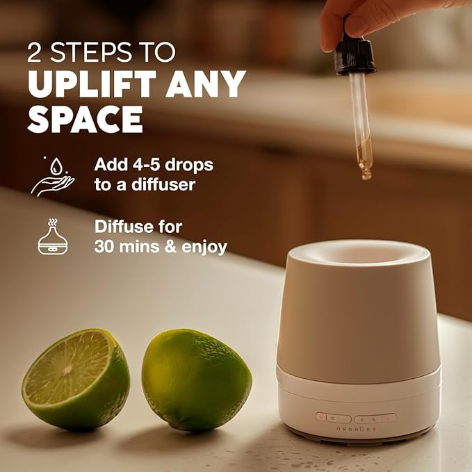 Kukka Lime Essential Oil for Skin - 4 Fl Oz - 100% Pure Natural Lime Oil for Diffuser, Hair, Candles & Soap Making Scent DIY-Ruum Studio Home