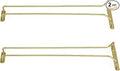 TrueCraftware- 24-Inch Wine Glass Rack Brass Finish Set of 2- Stemware Rack Wire Hanging Rack Under Cabinet Wine Glass Stemware Holder Glass Storage Hanger Organizer for Kitchen and Bar-Ruum Studio Home
