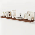 Fun Memories 72 Inch Floating Shelf, 12 Inch Deep Wall Shelf for Fireplace Mantel, Deep Storage Shelves for Home & Office, Wall Shelves with Invisible Bracket, Walnut, Set of 1-Ruum Studio Home