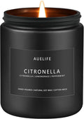 Citronella Candle | Outdoor Candles, Citronella Scented Candles for Indoor Outdoor Use, Lemongrass Scent for Yard Patio, Summer Candle Gifts for Camping Picnic Room - 7oz, Soy Wax, 50H Burn Time-Ruum Studio Home