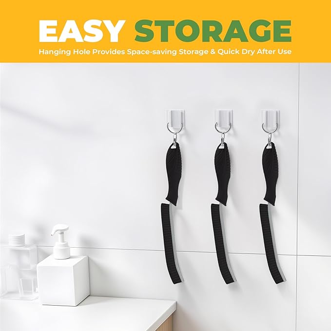 Cleaning Brush, 5 Pcs Hard Bristle Crevice Cleaning Brush, Grout Brush, Scrub Brush for Tile Grout Crevice, Gap Cleaning Tools for Bathroom Kitchen Toilet Window Track (5, Black)-Ruum Studio Home