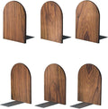 Large Bookend Hold Heavy Books- 7x4x5in 3 Pack Wood Bookends for Heavy Books Heavy Duty Walnut Book Ends for Men Wood Bookends for Office Desk Non-Skid-Ruum Studio Home