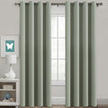 H.VERSAILTEX Window Treatment Blackout Thermal Insulated Room Darkening Solid Grommet Curtains/Drapes for Bedroom (Set of 2 Panels,52 by 84 Inch Long,Light Sage)-Ruum Studio Home