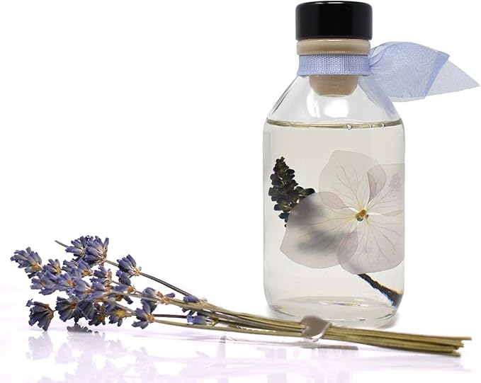 LOVSPA Reed Diffuser Set, Lavender De Provence Scented Oil Diffuser with Sticks, Home Fragrance Accessories for Bathroom Shelf Decor, Aroma Diffusers for Home or Office Desk, USA Made-Ruum Studio Home