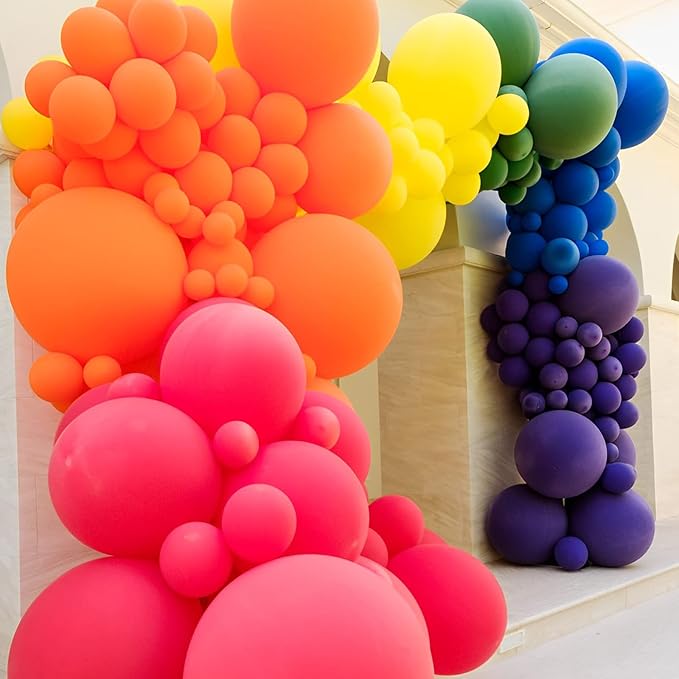 130pcs Orange Balloons Different Sizes 18" 12" 10" 5" Orange Matte Latex Balloons for Boys Girls Birthday Baby Shower Gender Reveal Wedding Gender Reveal Autumn Party Decorations-Ruum Studio Home